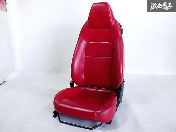 ダイハツ 純正 L880K コペン ノーマル 赤 レッド レザー 革 シート 左 左側 助手席側 1脚 即納 棚N-3拍卖