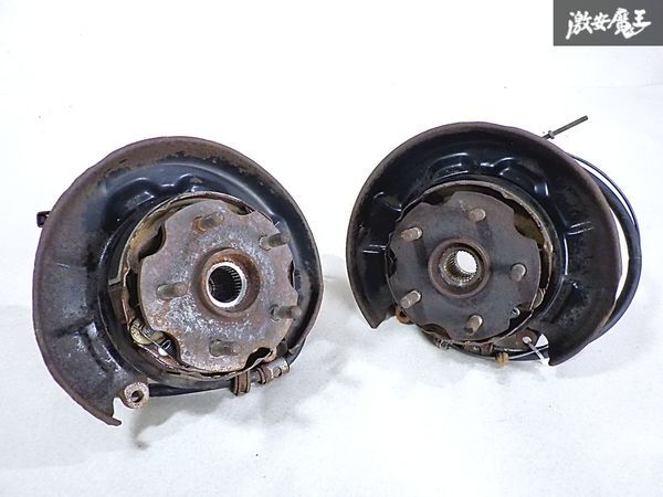 トヨタ 純正 JZX81 マーク2 チェイサー ノーマル リア ハブナックル ブレーキワイヤー 左右セット 即納 棚F-2拍卖