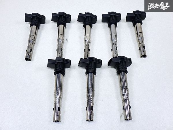 ★実動外し★ Audi アウディ 純正 8EBNSF RS4 H20年 イグニッションコイル IGコイル 8本セット 07K905715D 即納 棚I-1拍卖