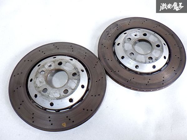 アウディ 純正 8EBNSE RS4 ノーマル リア ローター 左右セット 5H 5穴 PCD112 8E0615601AB 8E0615602D 直径32.5cm 即納 棚J-1拍卖