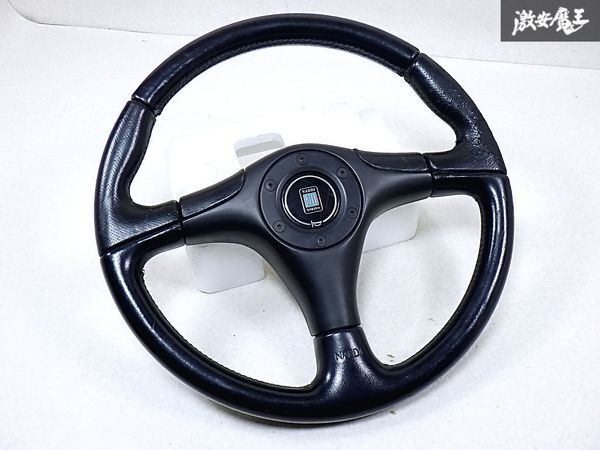 FET正規品 NARDI ナルディ 汎用 レザー ステアリング ハンドル 直径約360mm ホーンボタン付き 即納 棚M-3-5拍卖