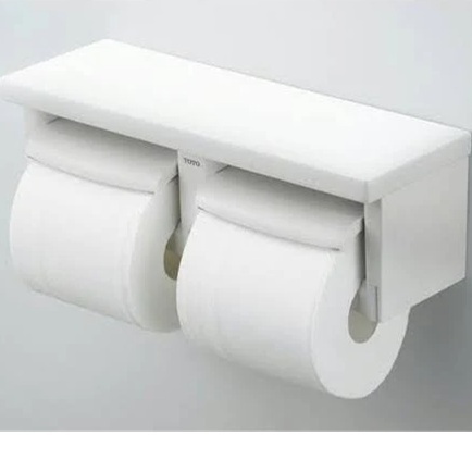 新品未開封 TOTO 棚付二連紙巻器 芯ありペーパー対応 YH650 #NW1 住宅設備 トイレ用品 ホワイト/513206在★2拍卖