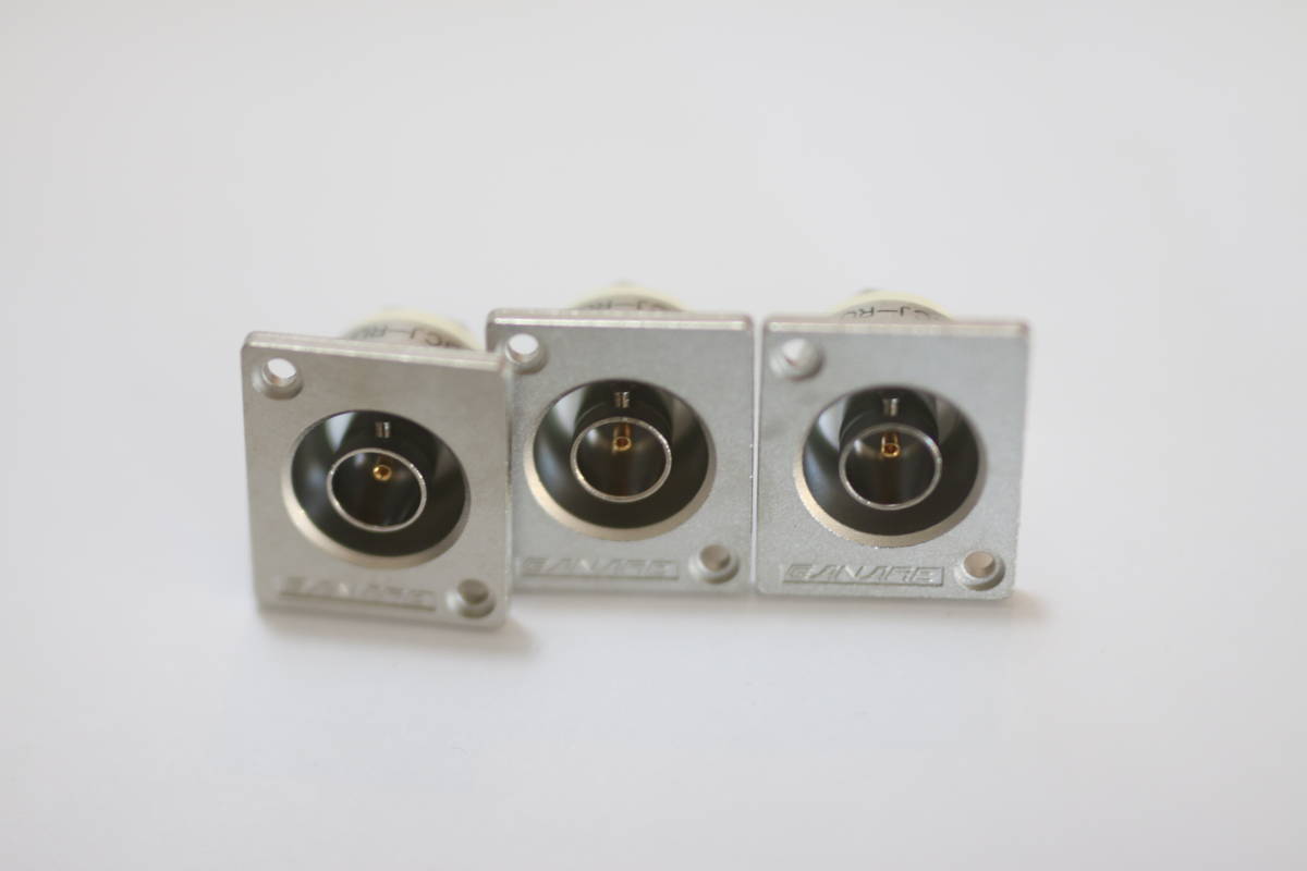 【未使用】 CANARE カナレ BCJ-RU BNCコネクタ 3つセット拍卖