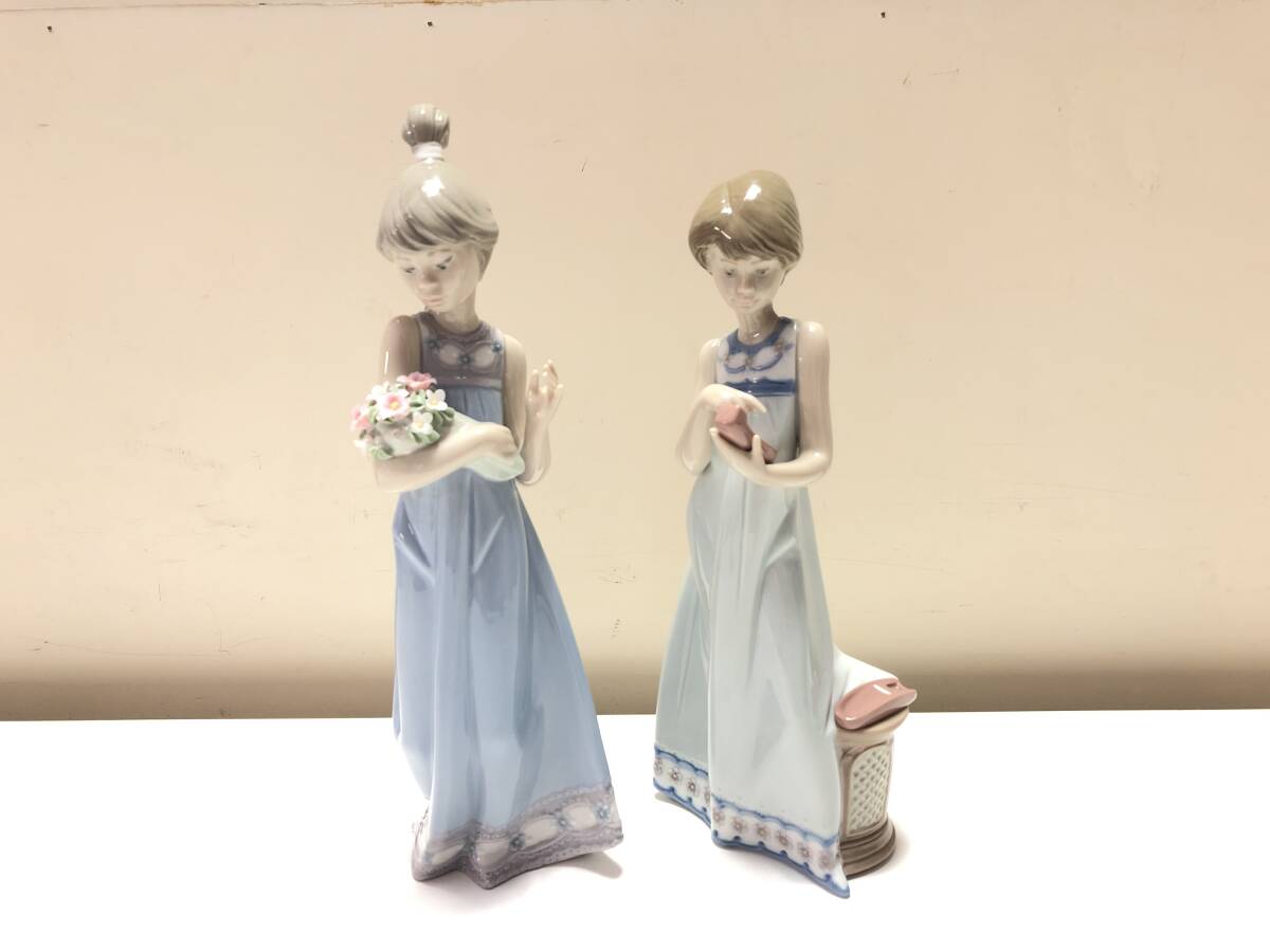 ■LLADRO/リヤドロ 【春の訪れ】、【友達に電話】セット 陶器 置物 インテリア■2180拍卖