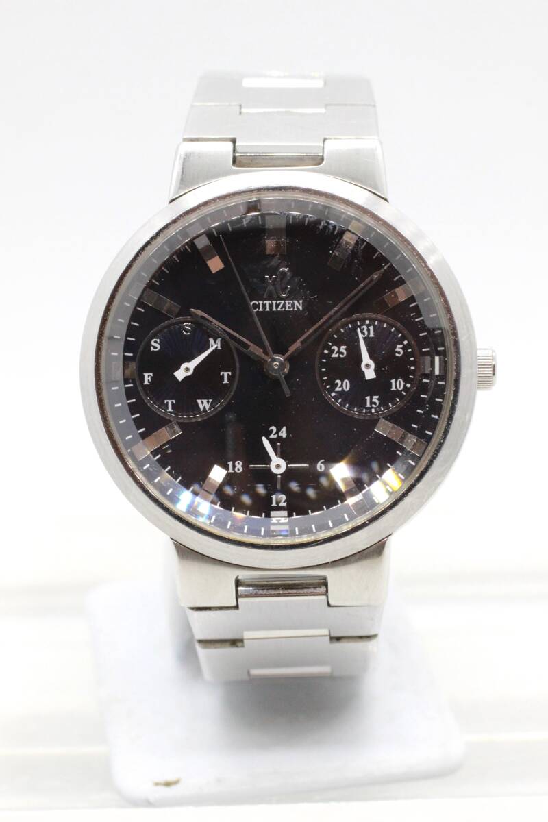 【CITIZEN】XC 6329-H07812 QUARTZ JAPAN STAINLESS STEEL中古品不稼働時計 分解掃除必要 25.8.31拍卖