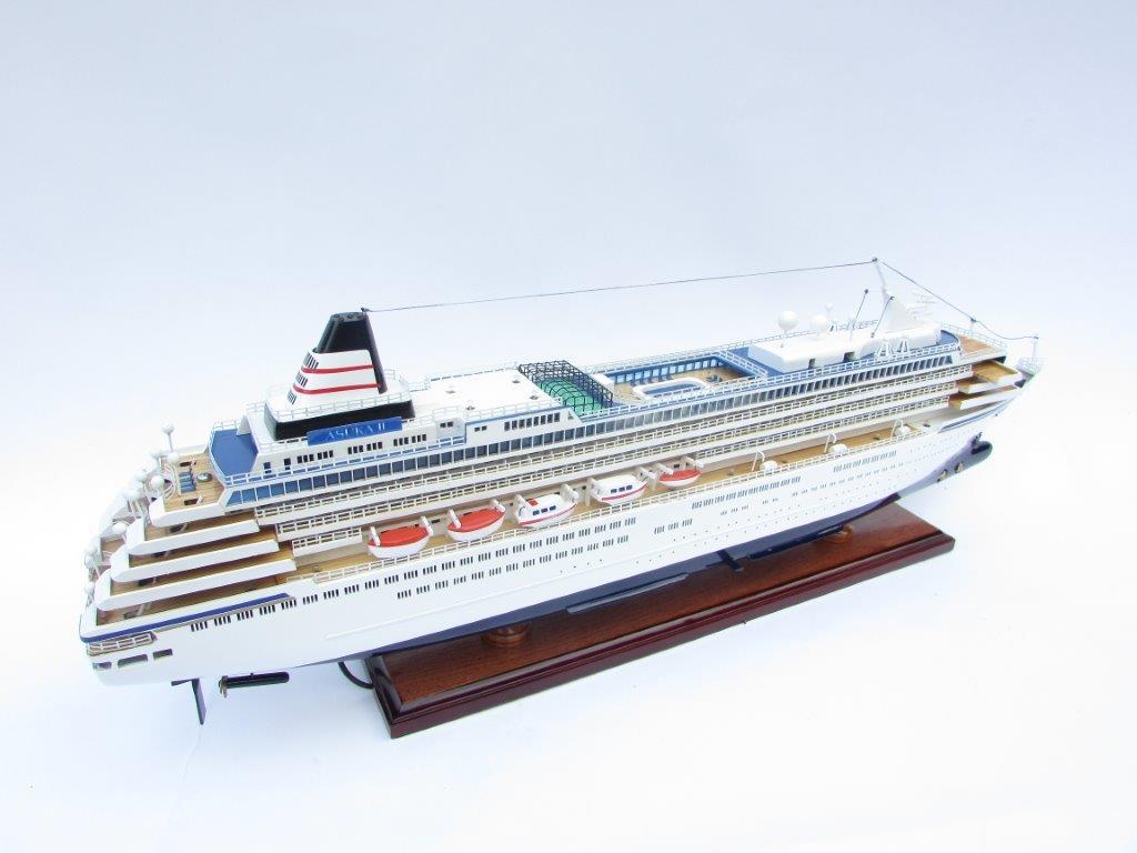 ●新品特価 豪華客船 飛鳥Ⅱ 80cmL ライト付き 完成品拍卖