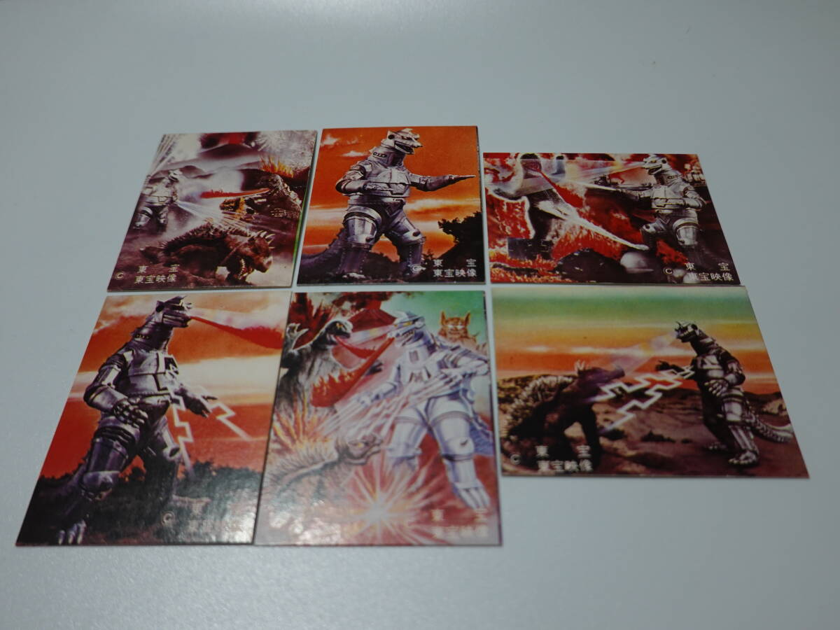 〇昭和レトロ〇4 ゴジラ対メカゴジラ ミニカード6枚セット 東宝・東宝画像拍卖
