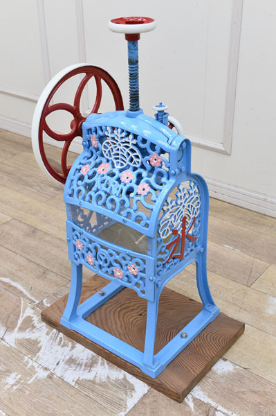 KD08 夏の風物詩 リペア品 アイススライサー 氷削機 かき氷器 手動 手回し 縁日 露店 夏祭り拍卖