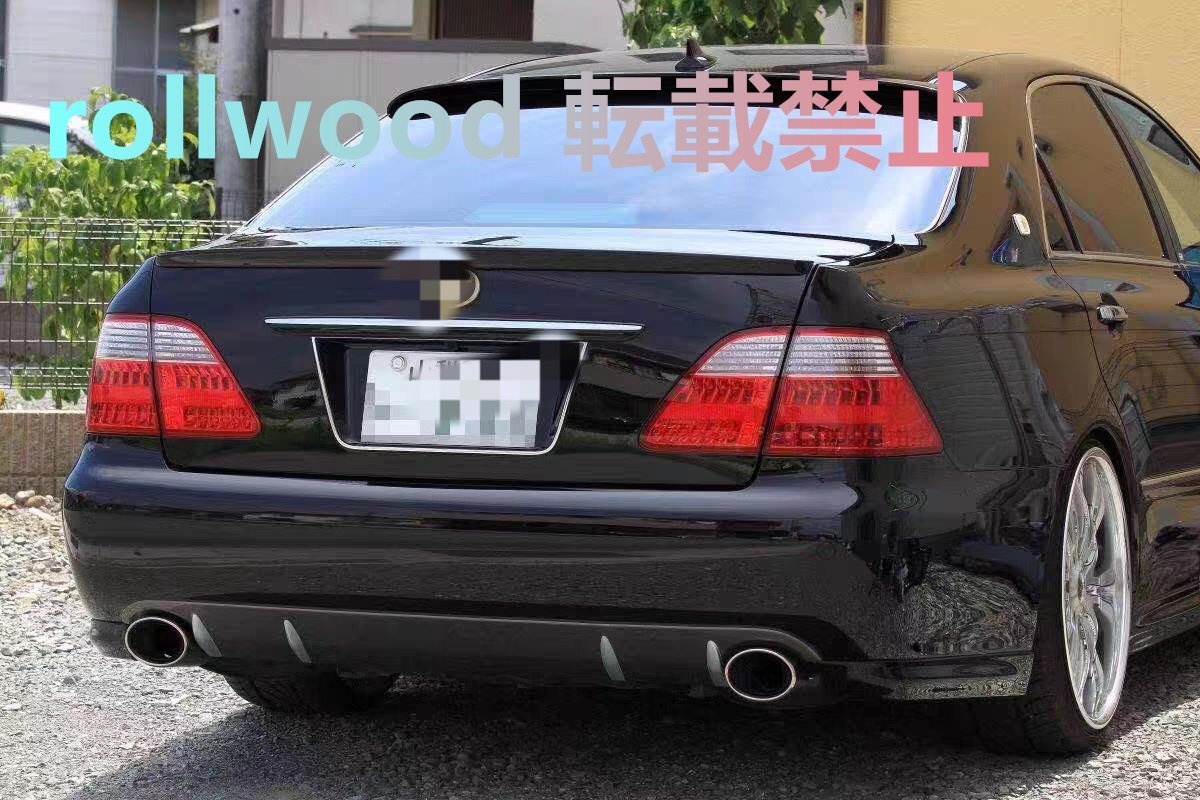 トヨタ 12代クラウン 2005~2009年対応 純正風リアウイング スポイラー ドリップ形状 空力パーツ 取付簡単 穴あけ不要 塗装済み拍卖