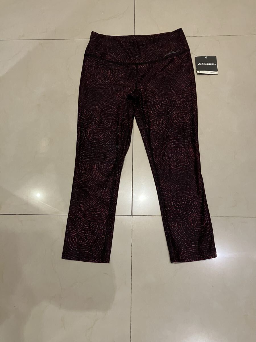 ★Eddie Bauer Freedry★ヨガスパッツ (XS・黒×赤)拍卖