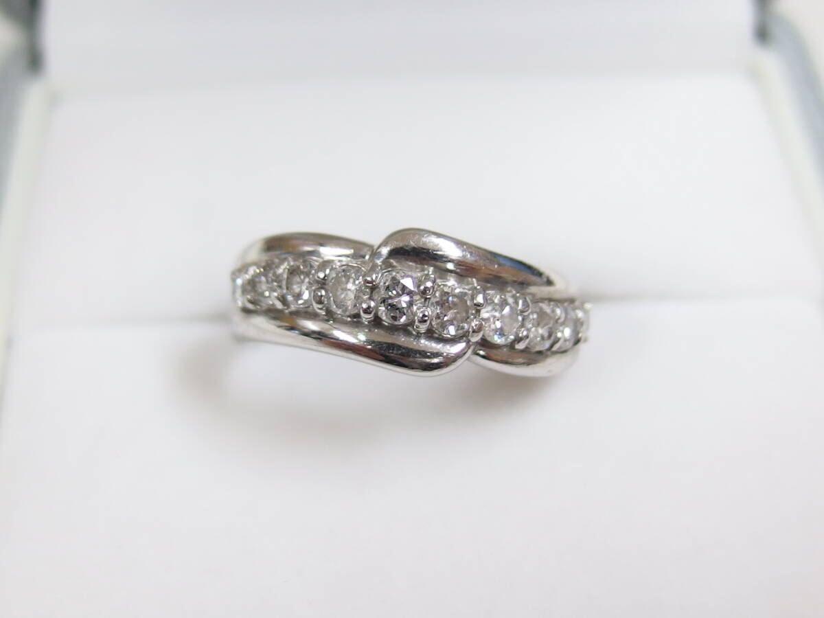 Pt900 ダイヤ0.50ct リング 15号 /R4428拍卖