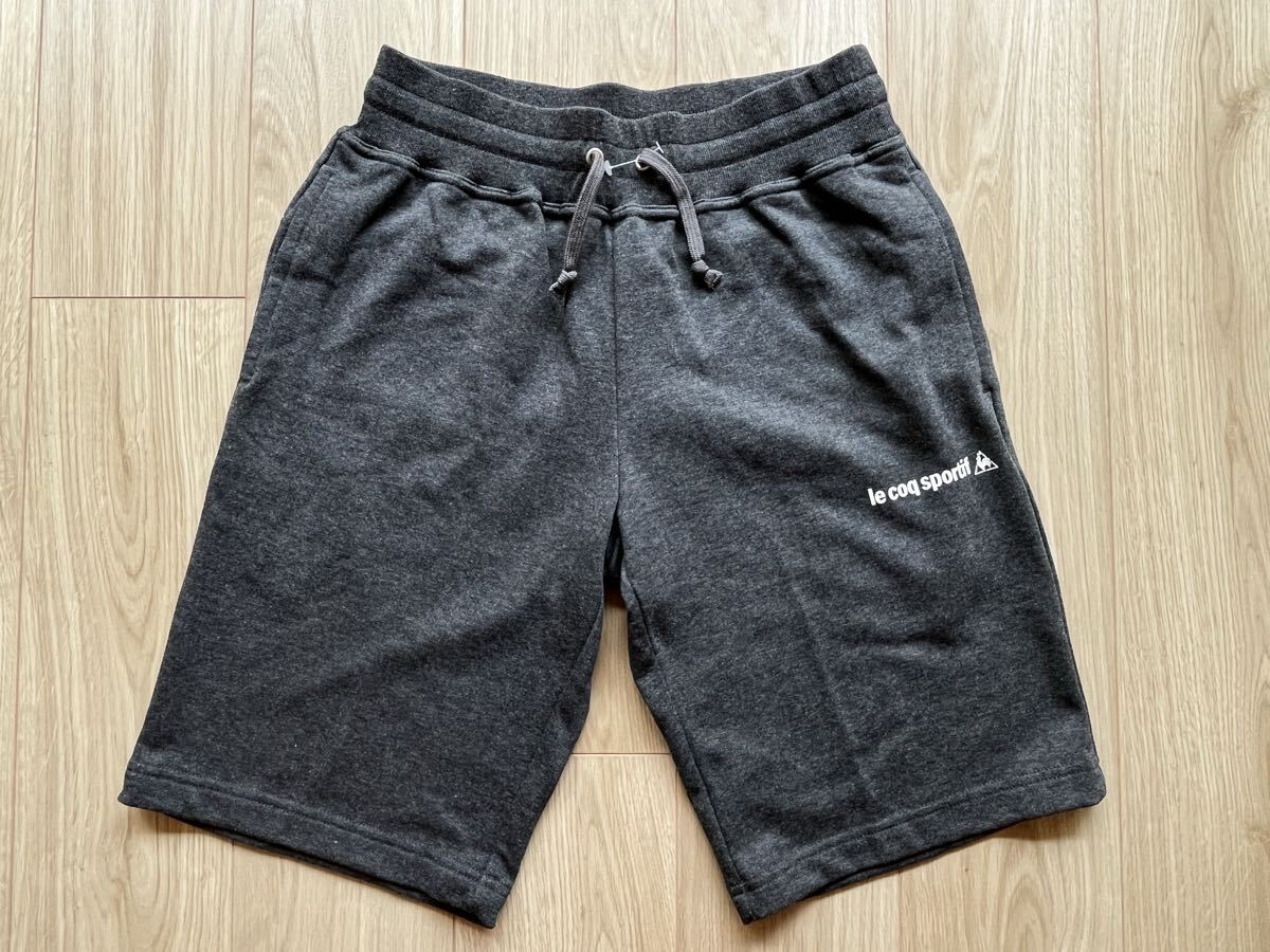 未使用品◇ルコック le coq sportif ハーフパンツ ショートパンツ スウェット素材 M グレー拍卖