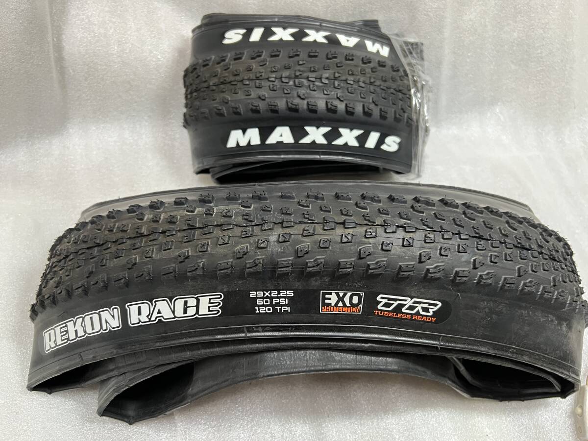 新品 MAXXIS REKON RACE 29X2.25 レースチューブレス 2本セット拍卖