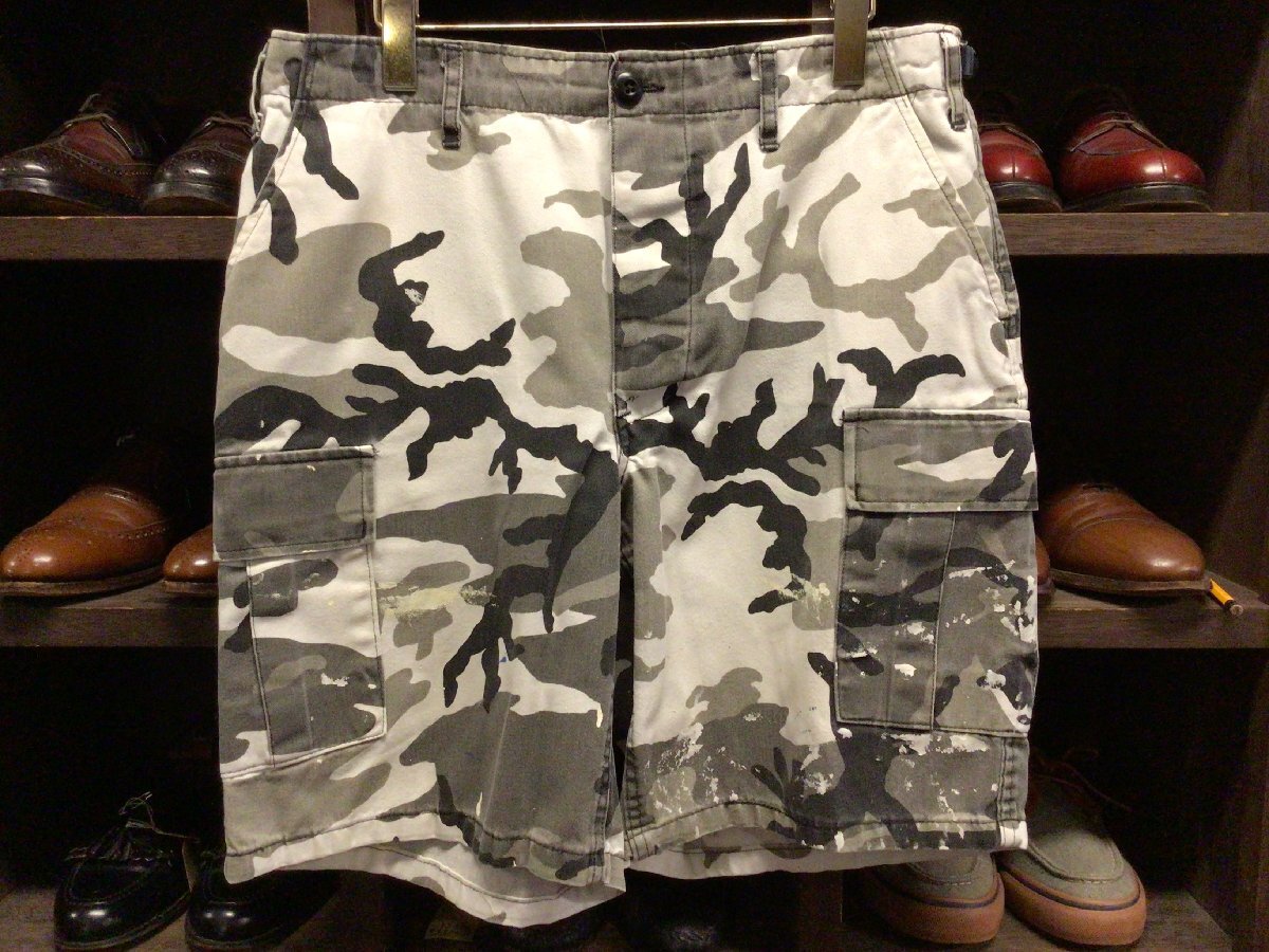 TRU SPEC WOODLAND CAMO MILITARY CARGO PANTS SIZE 34 トゥルー スペック ウッドランド カモ ミリタリー カーゴ パンツ 迷彩 軍物 ペンキ拍卖