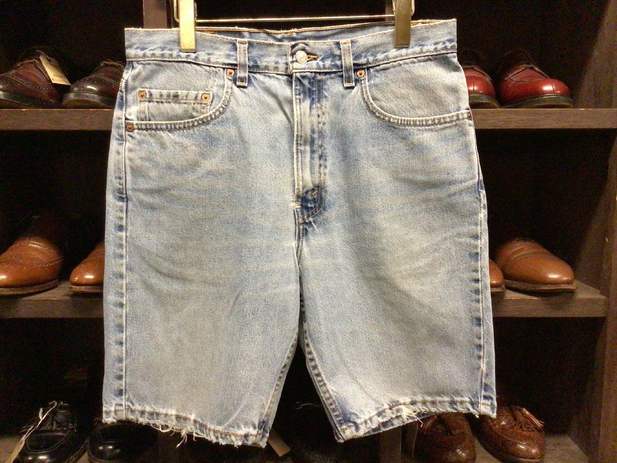 00’S MADE IN USA LEVI’S #505 DENIM SHORTS SIZE 33 アメリカ製 リーバイス デニム ショーツ ショート パンツ 短パン ジーンズ リペア拍卖