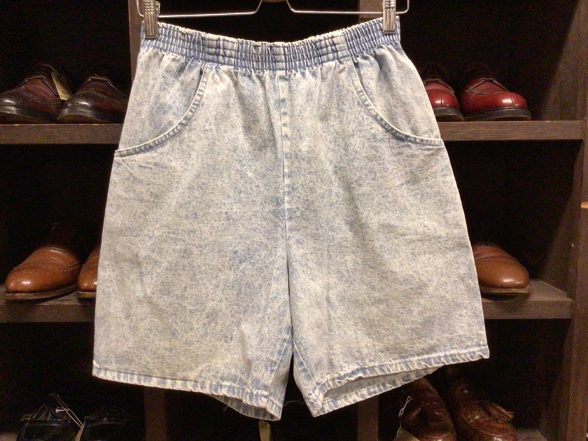 80’S 90’S MADE IN USA CASCADE BLUES DENIM SHORTS SIZE S? アメリカ製 カスケード ブルース デニム ショーツ ケミカル ウォッシュ拍卖
