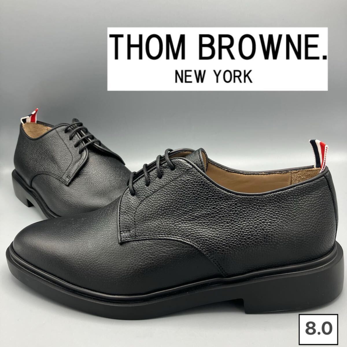 未使用 jp26 US8.0 トムブラウン レザー ダービーシューズ拍卖