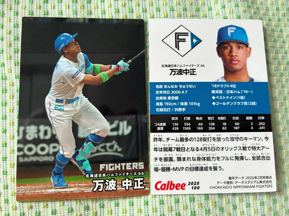 2025 第2弾 R-100 万波 中正(日本ハム)レギュラーカード カルビー プロ野球チップス 最新版 新入荷 即決 匿名配送対応可 送料85円~拍卖