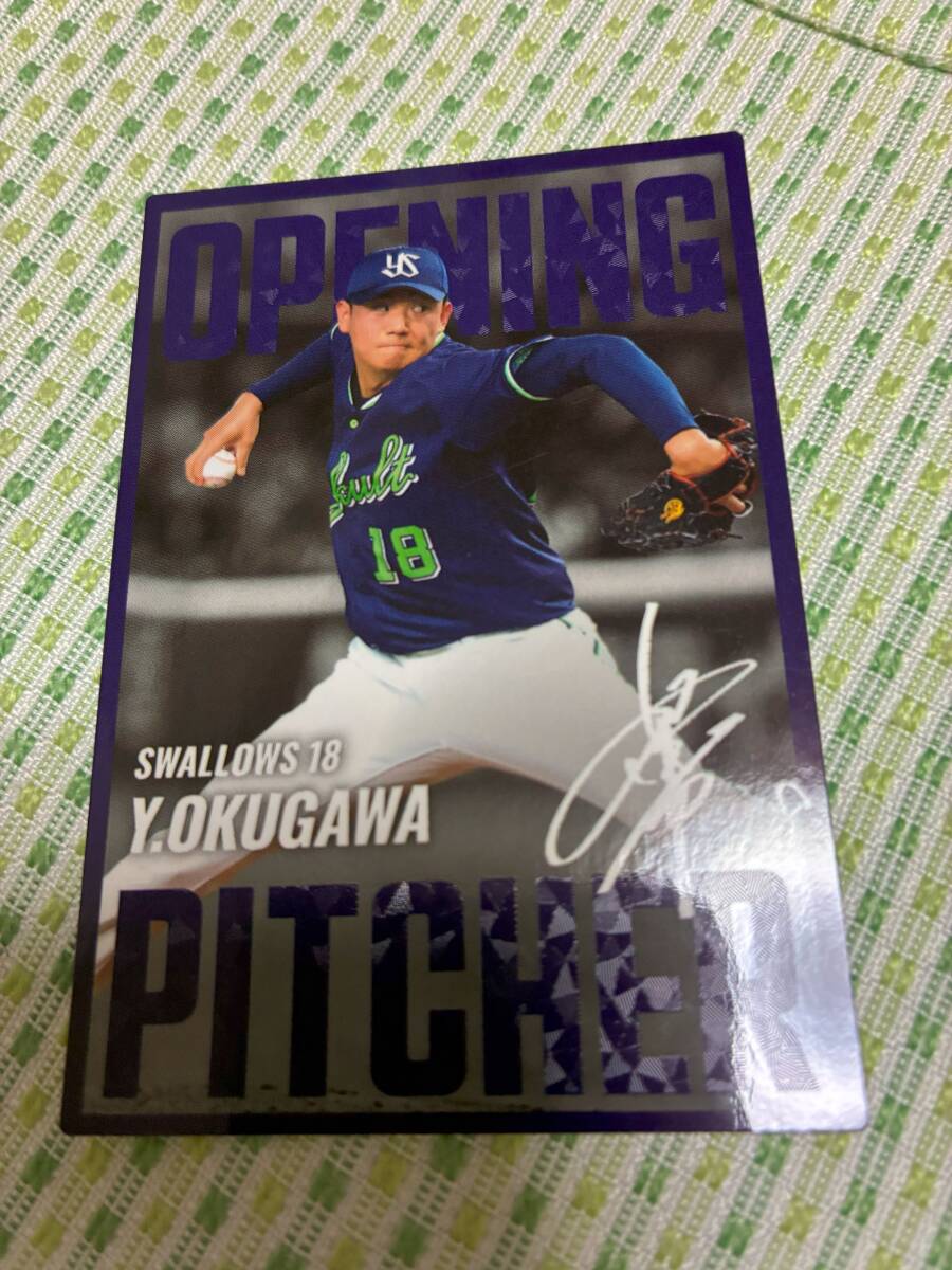 2025 第2弾 OP-05 奥川 恭伸(ヤクルト)開幕投手 特殊キラ仕様カード カルビー プロ野球チップス 最新版 即決 匿名配送可 送料85円~拍卖