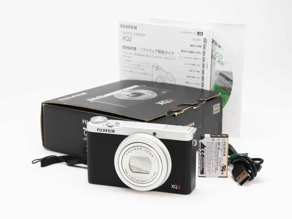 C (実用品) FUJIFILM 富士フイルム XQ2 シルバー 初期不良返品可 88-7拍卖