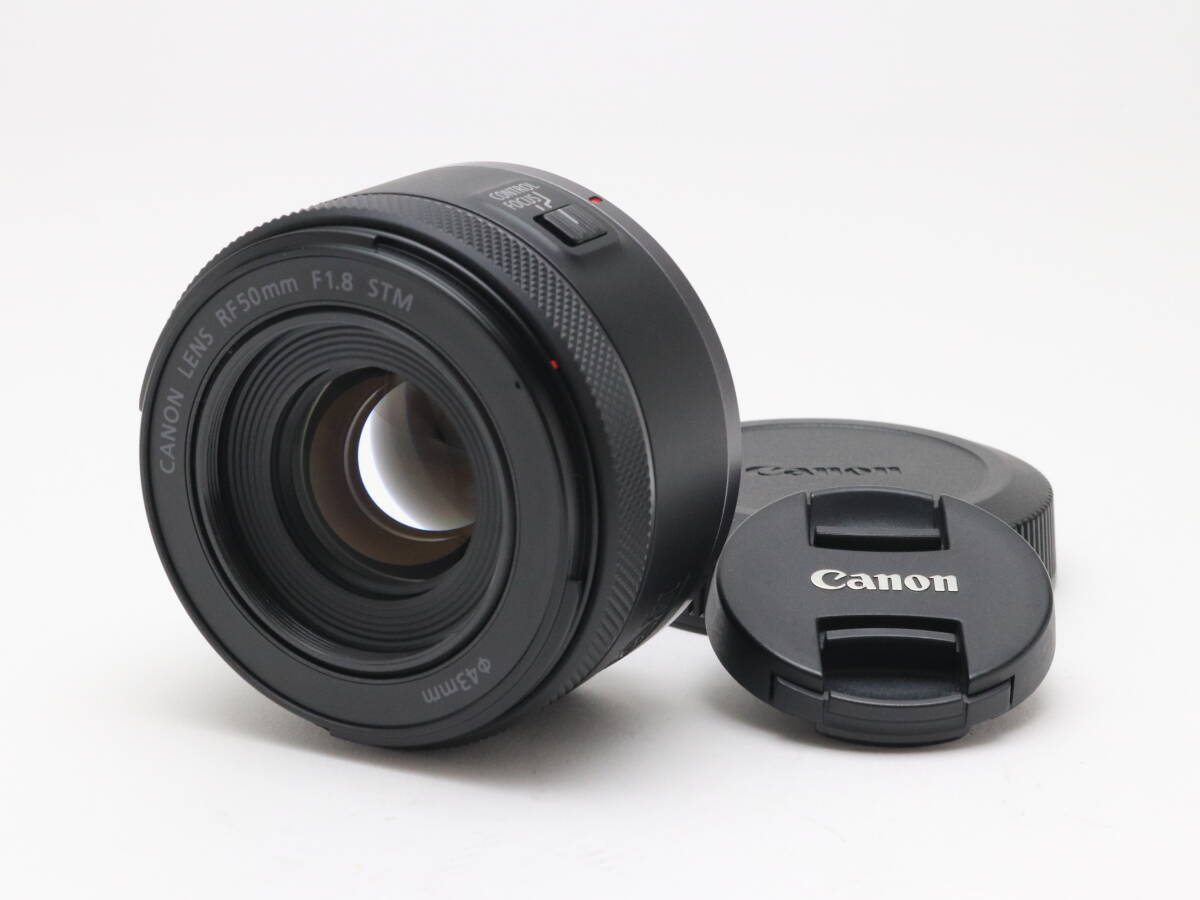 AA- (極上品) Canon キヤノン RF 50mm F1.8 STM ブラック 初期不良返品対応 88-142拍卖