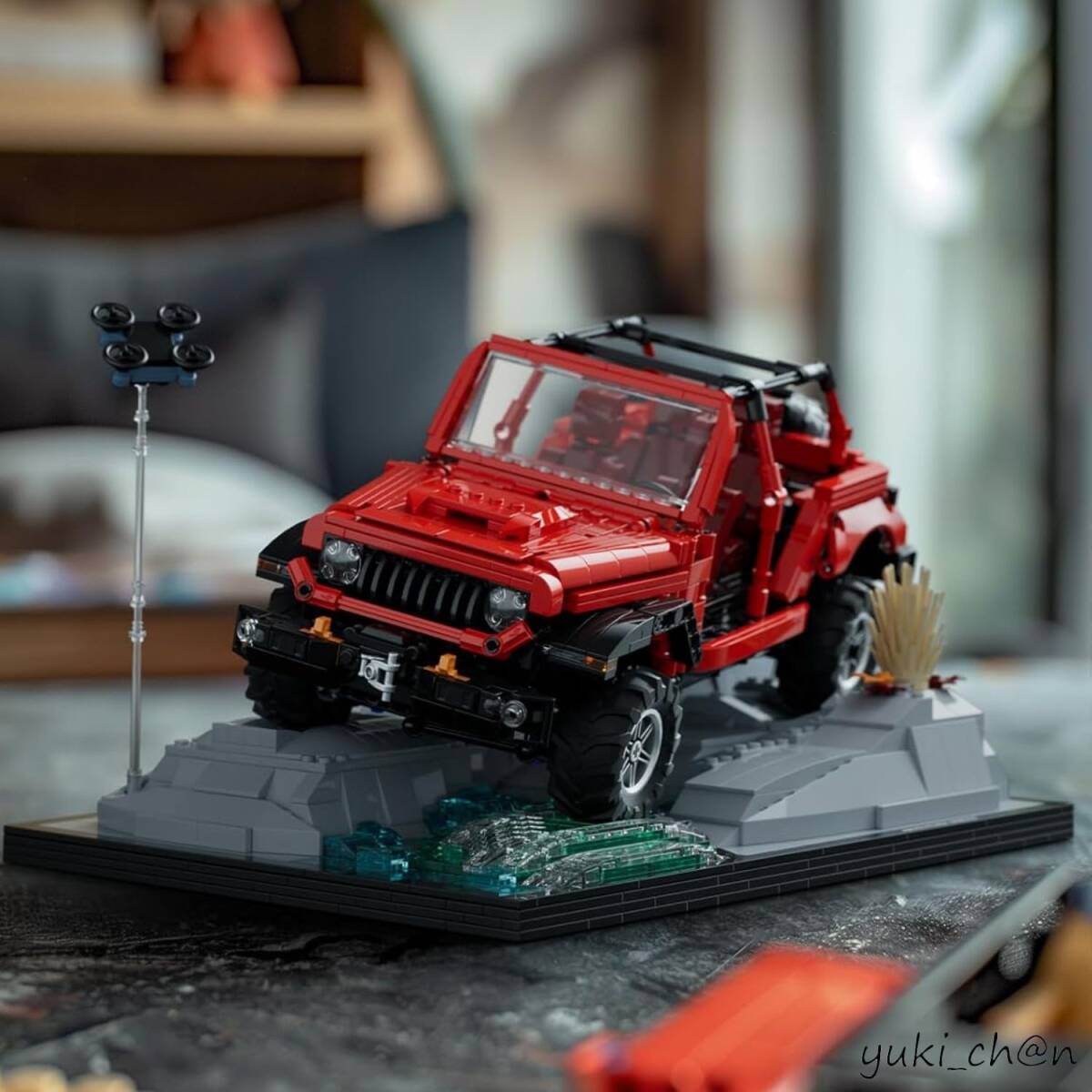 オフロードカー ブロックおもちゃ大人向けコレクタブルモデルオモチャ 玩具 車愛好家のためのプレゼント ギフト 1,993ピース拍卖