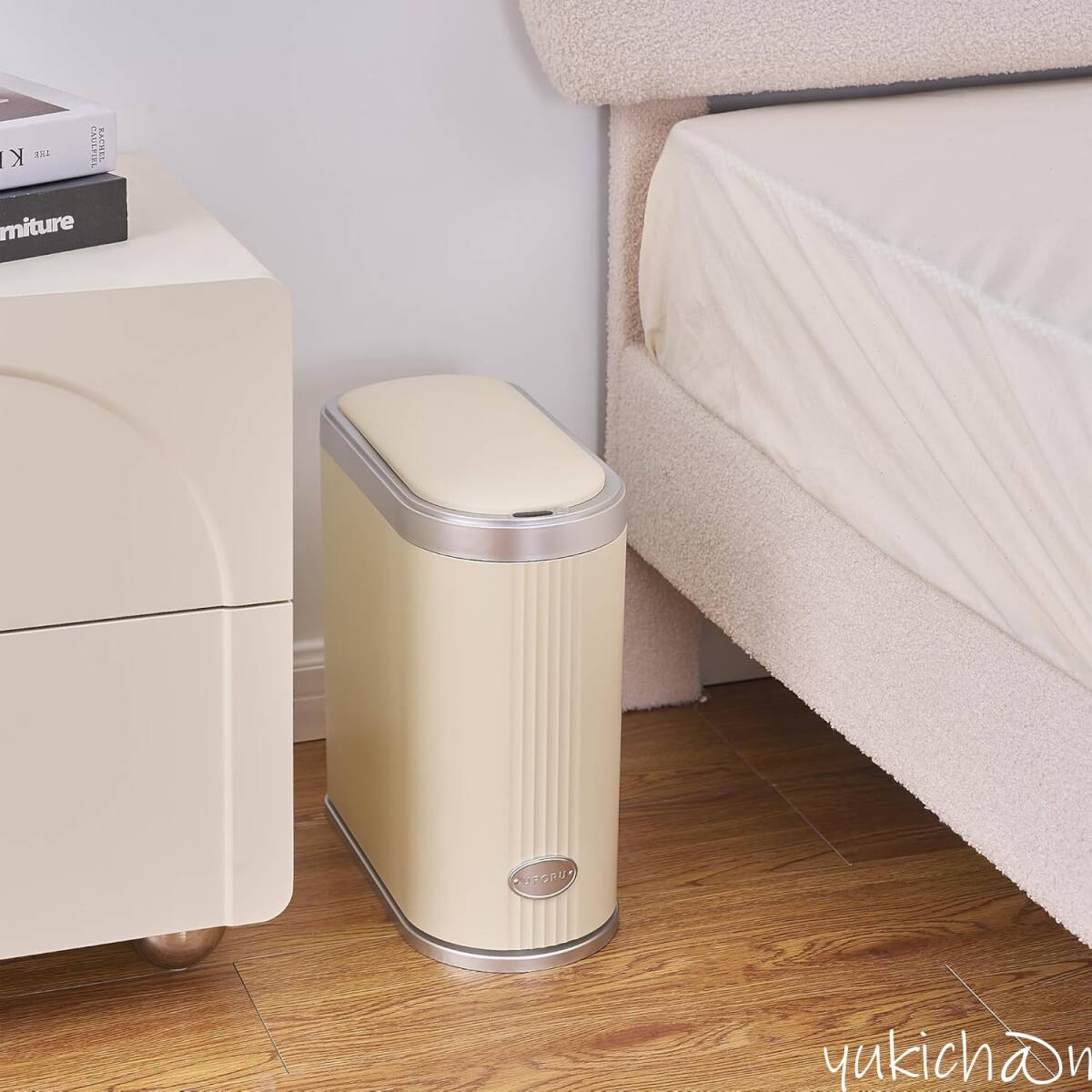 ゴミ箱 15L 自動開閉式 ミルキーホワイト 自動ゴミ箱 電池式 ふた付き 感応式自動開閉 静音 非接触式 防水 衛生的 防臭拍卖