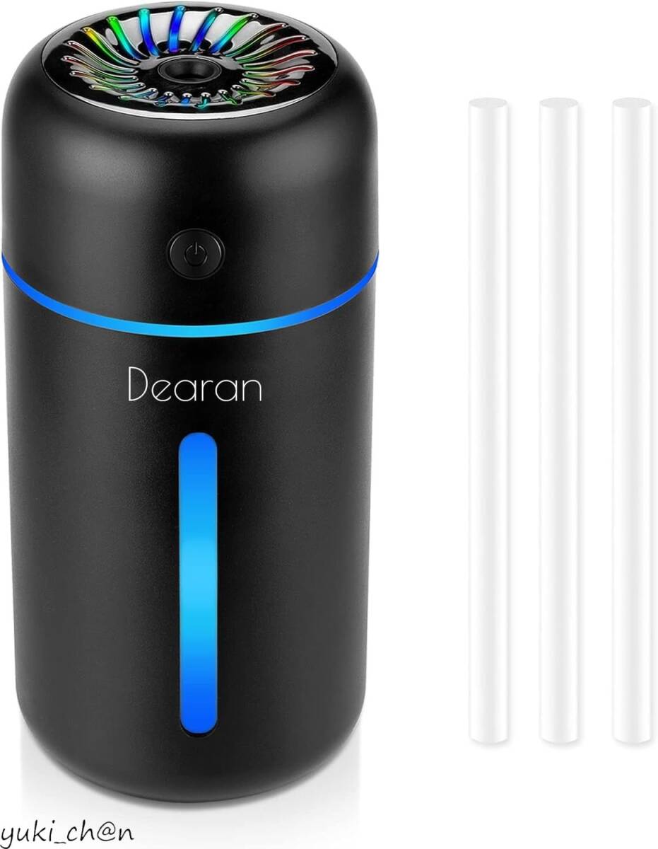 加湿器 卓上 家全体用加湿器 デスク 小型 車用 350ml 大容量 静音 コードレス 車載 フィス 寝室 アロマ ミニ プレゼント ブラック拍卖