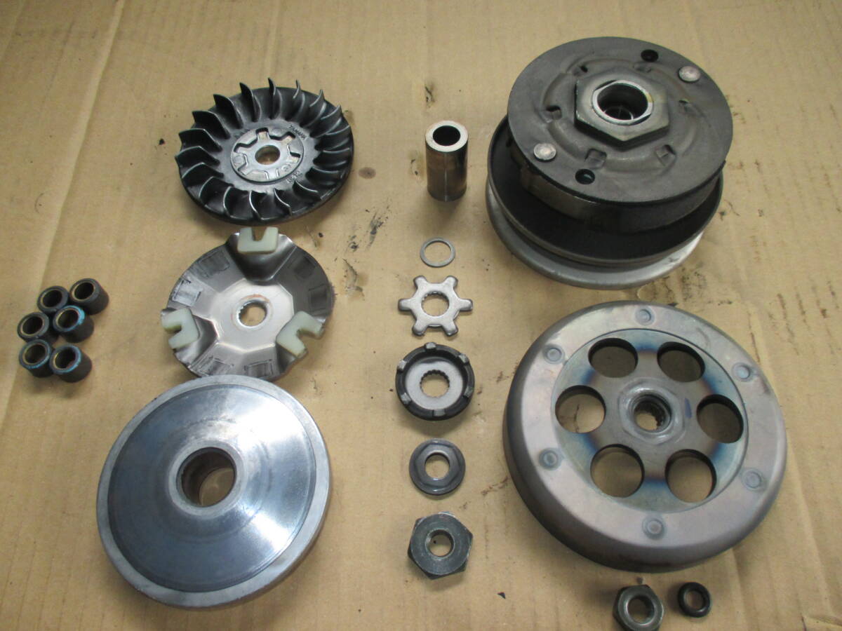 ヤマハ アプリオ 4JP 純正 プーリー クラッチセット 検) YAMAHA jog-1 3YJ 3Yk アプリオ ビーノ 2スト キャブ車 50cc 原付き スクーター拍卖