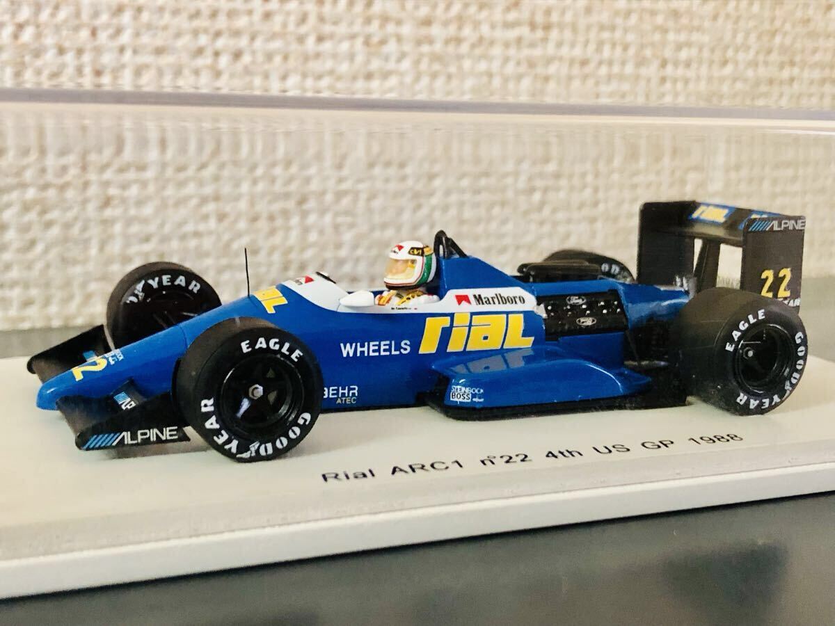 激レア!1/43 スパーク リアル arc1 1988 アメリカGP 4位 チェザリス 検 MP4/4 MP4/5 MP4/6 MP4/7 640 641 99 101 FW11 FW14 BT55 B188 881拍卖
