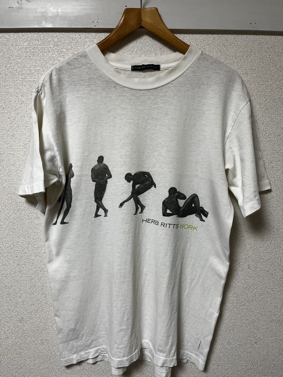 必見!90年代当時モノ ハーブリッツフォトTシャツ「90s Herb Ritts WORK 」Tシャツ番長拍卖