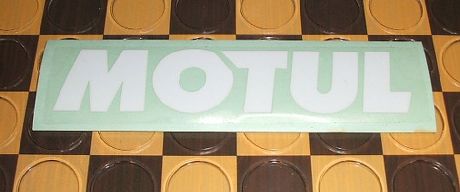 モチュール MOTUL 110ミリ 抜き文字 ステッカー 白 1枚拍卖