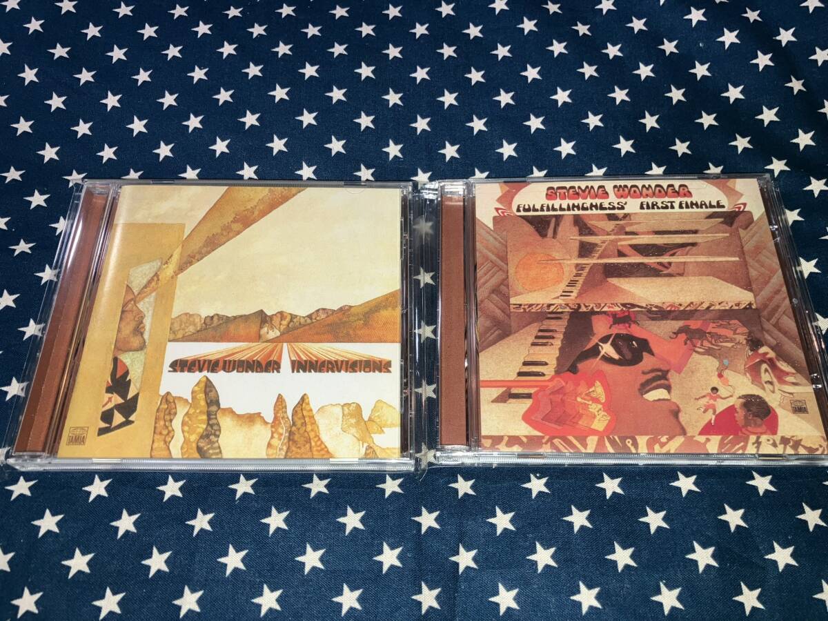 STEVIE WONDER『INNVERVISIONS』+『FIRST FINALE』リマスター盤2枚セット拍卖