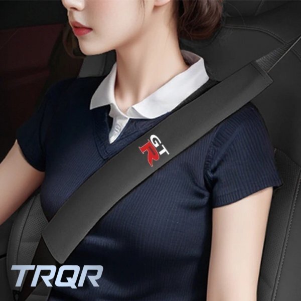 【快適性UP】GT-R風 シートベルトパッド クッション 肩当て 首痛防止 汎用拍卖
