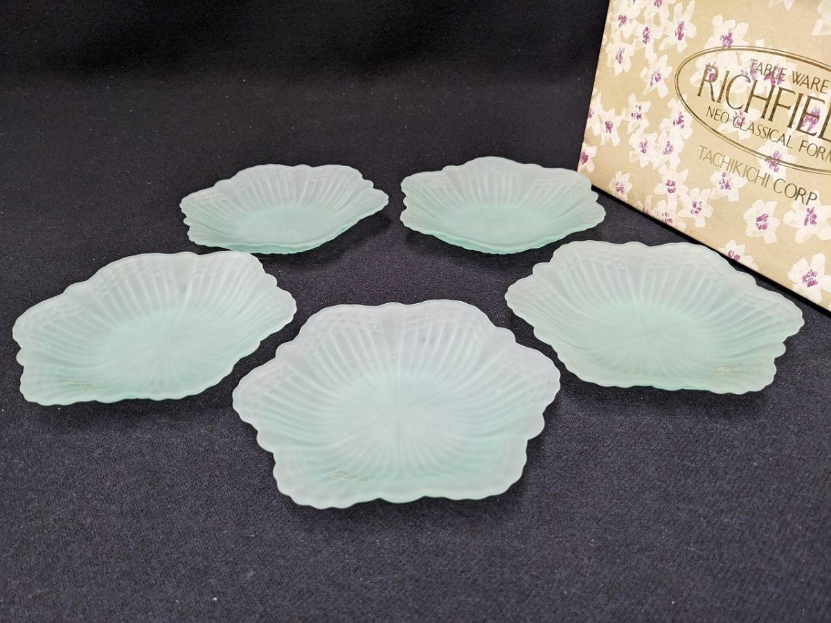 T777 RICH FIELD TACHIKICHI ナッセル デザート皿 5枚/80拍卖