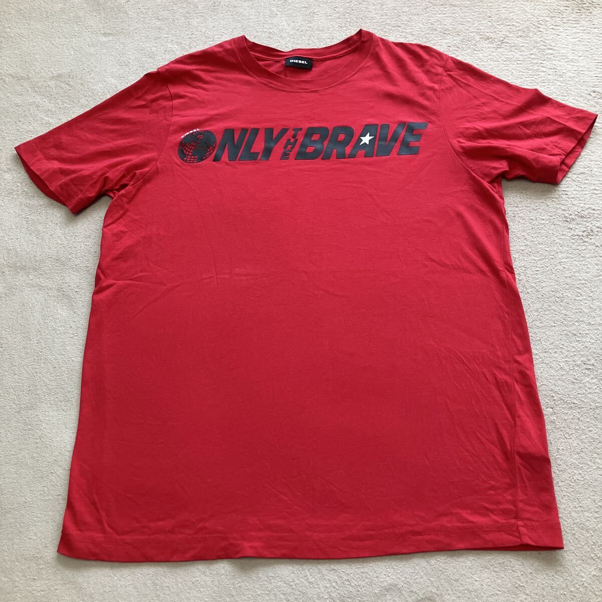 DIESEL ディーゼル Tシャツ サイズM レッド 美品 正規品拍卖