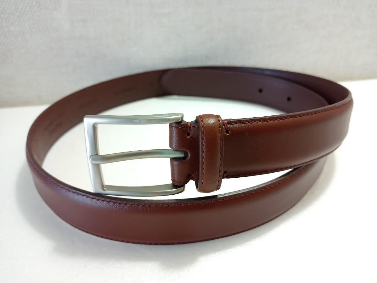 UNIQLO 本革ベルト ウエスト80cm~92cm 28mm幅 こげ茶色拍卖