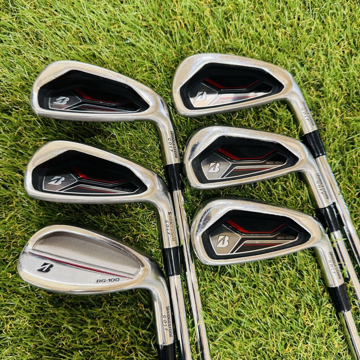 【男性用】BRIDGESTONE BG-100 アイアンセット 6本 N.S. PRO 955GH(S)右利き ブリヂストン拍卖