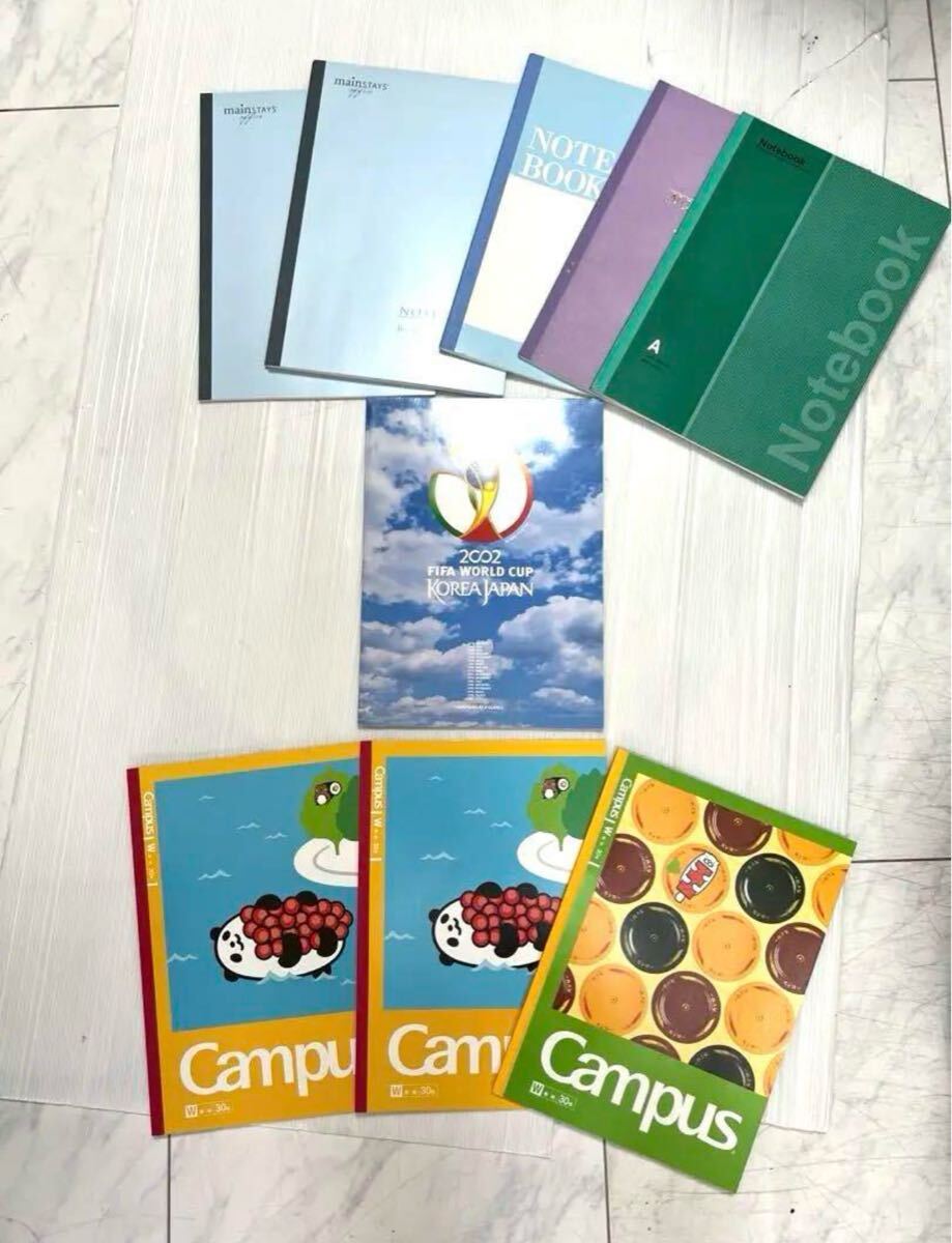 新品 ノート10冊 セット 市販品 おまけ品 FIFAワールドカップノート含む拍卖