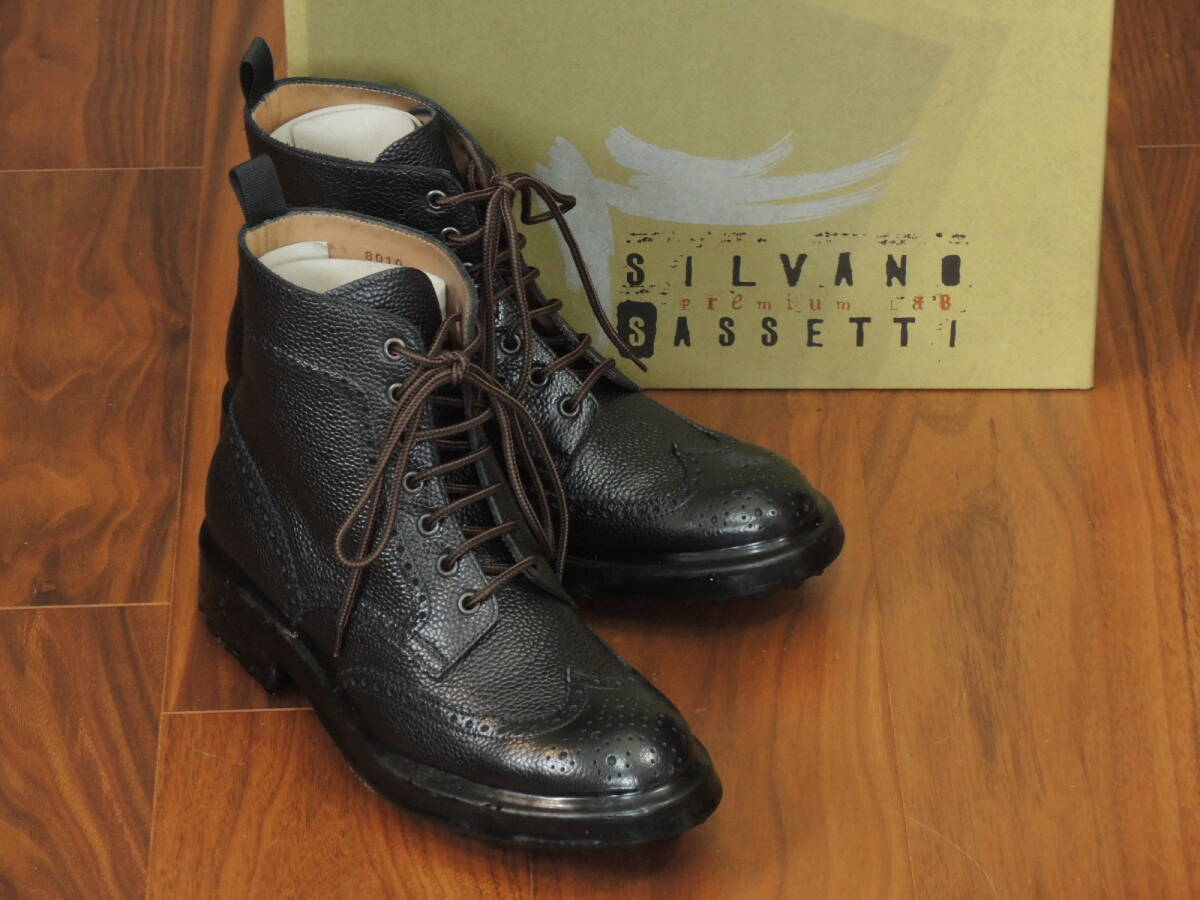 ★新品 11万円 SILVANO SASSETTI シルバノサセッティ マウンテンブーツ 8.5 リミテッドモデル サンモリッツ ラバーフォンデュソール拍卖
