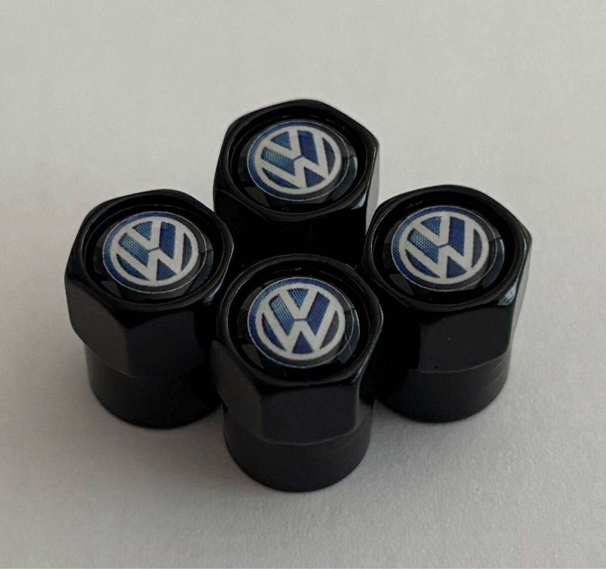 フォルクスワーゲン VW タイヤホイール エアバルブキャップ ブラック拍卖