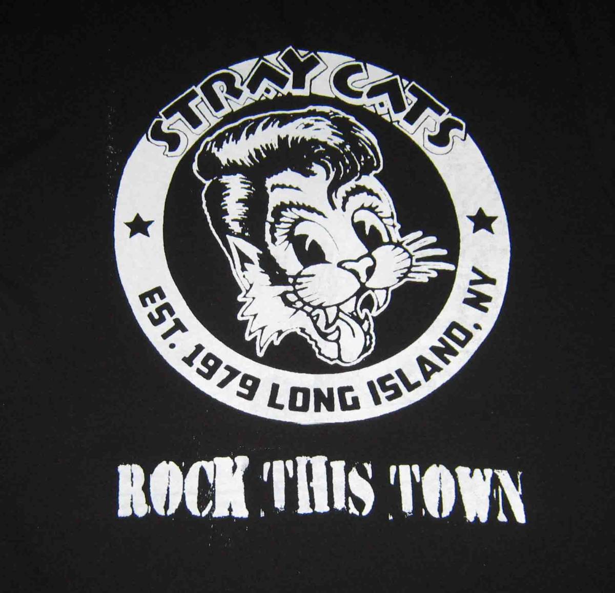 ストレイ・キャッツ STRAY CATS Vネック バックペイント ロカビリー ROCKABILLY M・L・2L の3サイズあり拍卖
