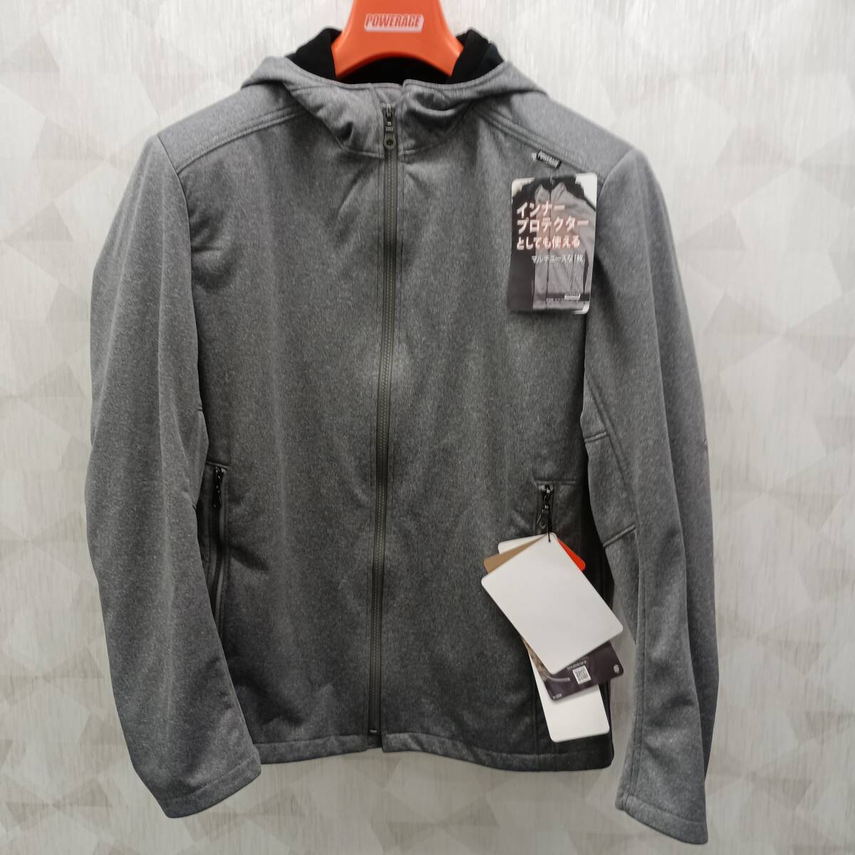 展示品 POWERAGE パワーエージ イージーライドウォームパーカー PJ-23208 グレー XLサイズ 管理3006拍卖