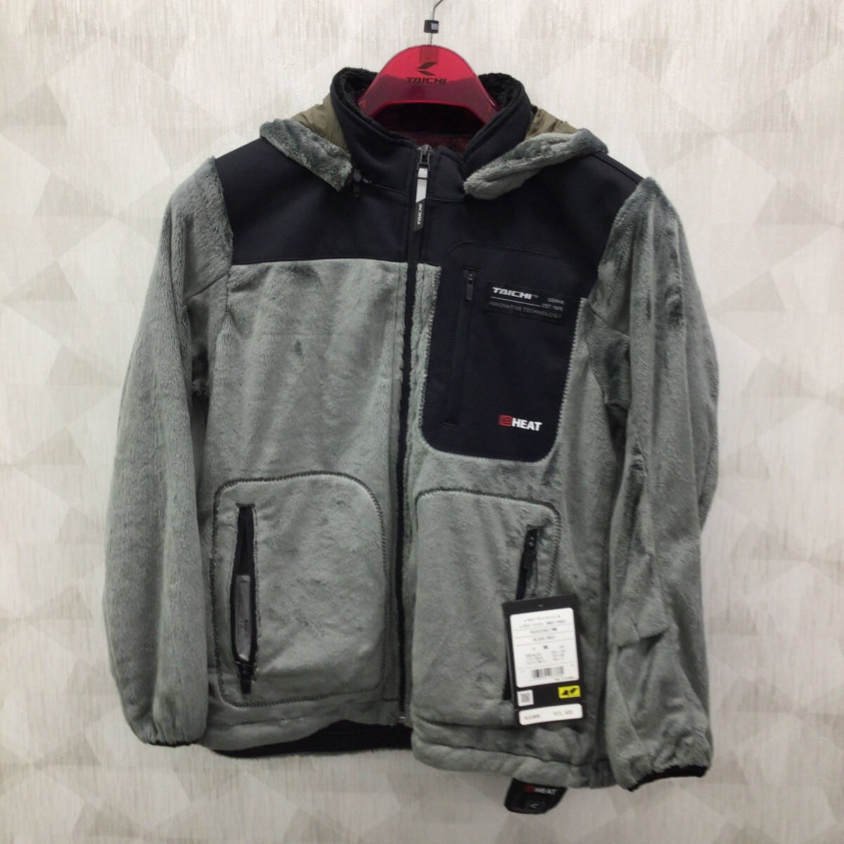 電熱 RSタイチe-HEATフリースインナーパーカRSU635 BK/GY WMサイズ 管理3006拍卖