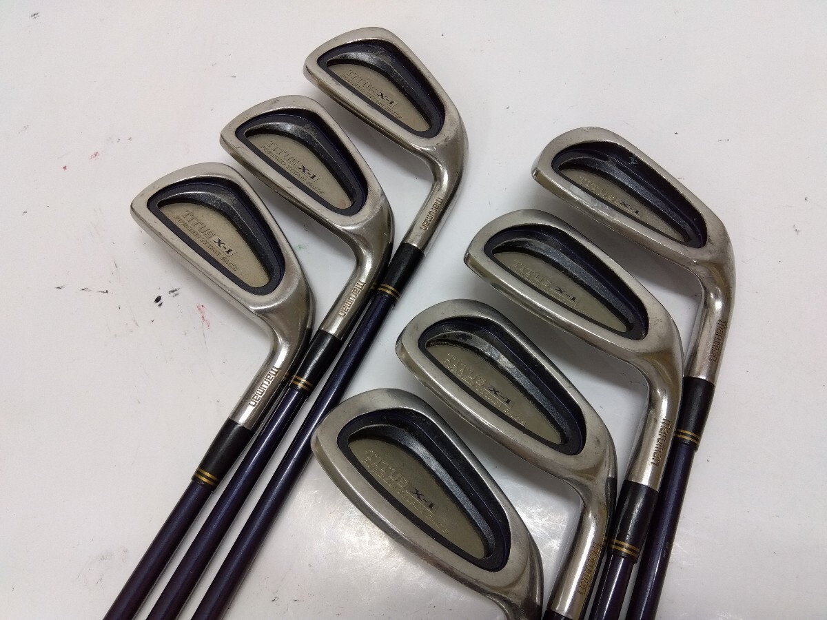 maruman TITUS X-1 アイアン7本セット(5-9,PW,AW) flex:R-BL メンズ右 オリジナルカーボンシャフト マルマン拍卖
