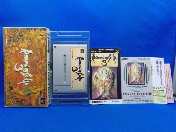 動作確認済 SFC ロマンシング サ・ガ3 スクウェア 1995年 スーパーファミコン レトロゲーム ロマサガ3 Romancing Sa・Ga3拍卖