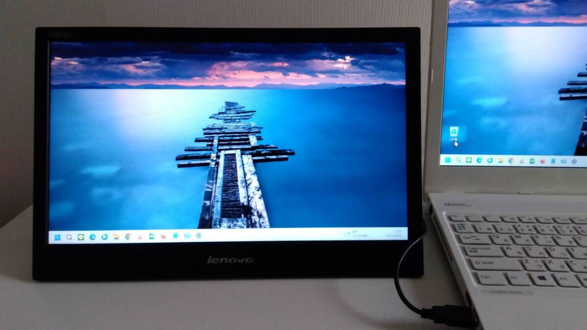 Lenovo 14インチ USBモバイルモニター LT1421 充電器不要拍卖