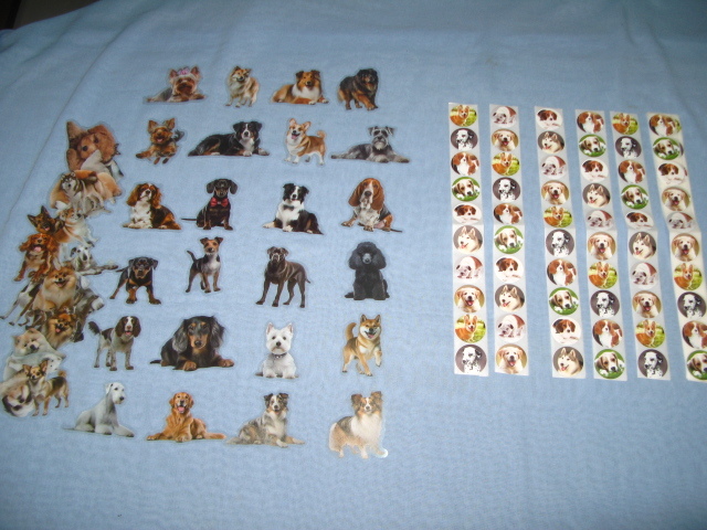 ☆イヌ/犬ステッカー スマホ・パソコン・文具・スーツケース・スノーボード等に! ★2種類 合計150枚 ③拍卖