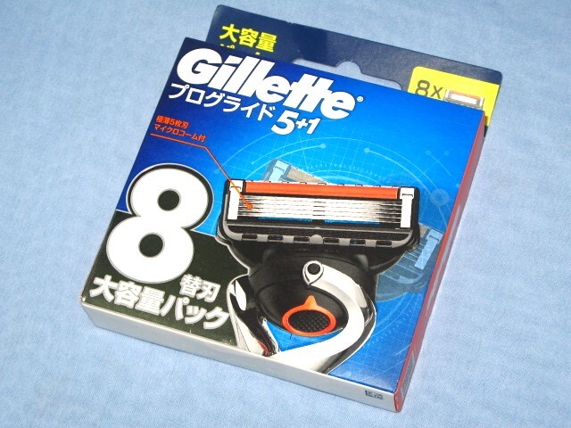 期間限定 純正品/正規品 ☆ジレット フュージョン/FUSION 5+1 プログライド 箱付 替刃8個(4個入りが2箱になります)拍卖