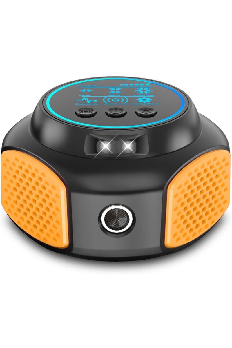 ネズミ 駆除 ネズミ 超音波 動物撃退器静音 ゴキブリ蚊ゴキプリなど PIRセンサー 360°スピーカー強力 2025 ブラック)拍卖